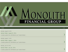 Tablet Screenshot of blog.monolithfinancial.com